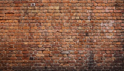 Naklejka premium Old wall background with stained aged bricks