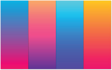 Fototapeta premium vibrant collection of gradient designs, showcasing smooth transitions of colors. Perfect for backgrounds, website designs, logos, and digital art, offering a modern and visually appealing aesthetic.