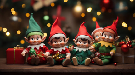 Elf Toys on a Shelf