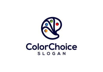 vector logo design color palette painting tools