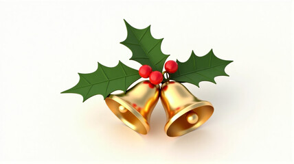 christmas bells with red bow