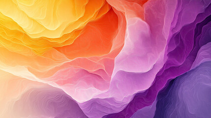 Vibrant abstract swirl of colors blending harmoniously in warm and cool tones creating a soothing visual experience