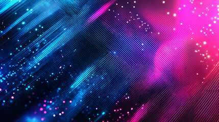Obraz premium Vibrant abstract background filled with colorful lights and dynamic lines reflecting energy and movement in a digital space