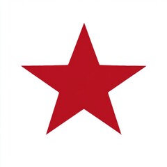Obraz premium Red star isolated over plain background
