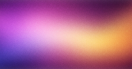 Obraz premium Purple yellow background with noise texture. Suitable for web header banner poster design