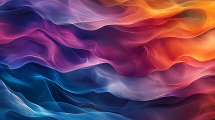 Obraz premium Abstract waves color blending seamlessly into one another. Great for artistic backgrounds.