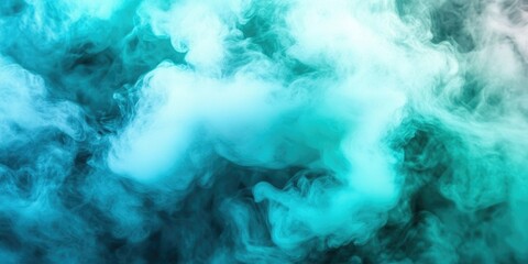 Abstract Art - Blue Smoke with a Vintage Touch