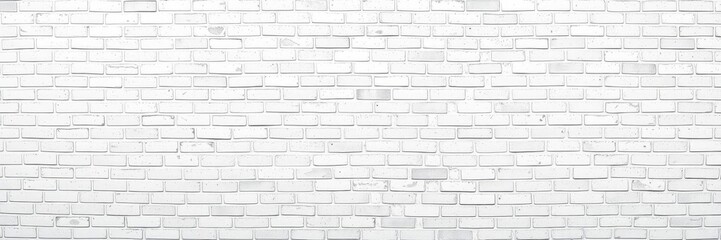 Obraz premium White brick wall background for text overlay or graphics design, grunge, white brick, vintage