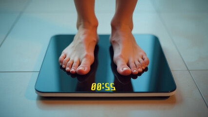 Digital scale with timer: modern weight management and fitness equipment
