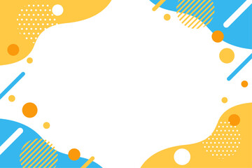 幾何学　フレーム　ビタミンカラー　