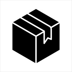 Box icon. Package, delivery boxes, cargo distribution, export, return parcel. Shipment of goods, open package, Open Box, recycled, Contains such priority shipping, express order tracking, crate icons