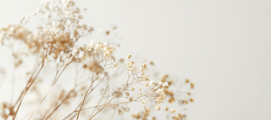 dry flower plant on gray background 5