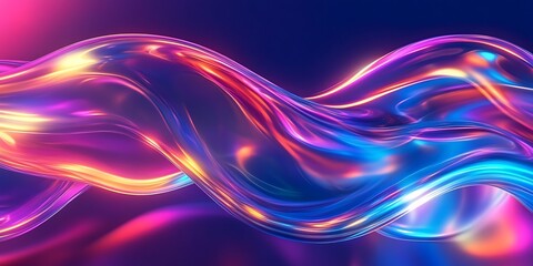 Fototapeta premium a close up of a colorful abstract background with a wave