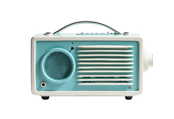 Fototapeta premium vintage radio isolated on white
