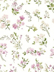 a close up of a flower pattern on a white background