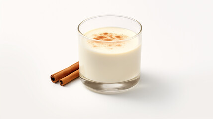 Eggnog, traditional drink for Christmas holiday, winter holiday drink	
