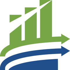 business financial accounting logo vector