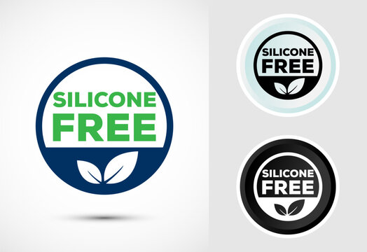 Silicone free icon design illustration, Best Silicone free sign, symbol