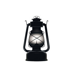Vintage Oil Lantern on a Transparent Background, Perfect for Creating Nostalgic Themes in Design and Decoration Projects, Evoking Warmth and Traditional Atmosphere