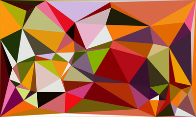 Fototapeta premium Vibrant Polygon Background Collection: Abstract Geometric Patterns in Bold and Pastel Hues
