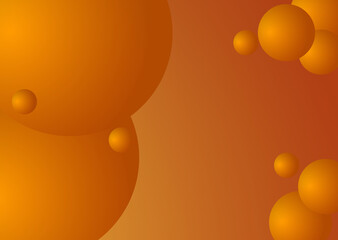 Gradient abstract background with orange geometric circle style