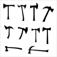 AX Silhouette Bundle Set on a White Background