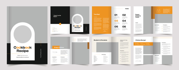 Cookbook Style Ebook Layout, Recipe Book Design