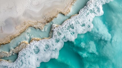 Naklejka premium 海と波