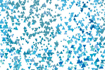 Polygonal blue mosaic background. Abstract low poly vector illustration. Triangular pattern, copy space. Template geometric business design with triangle for poster, banner, card, flyer