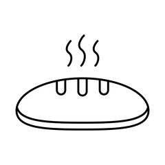 Bakery Icon – Bread Loaf, Representing Fresh Baked Goods, Employee Treats, and Snack Options