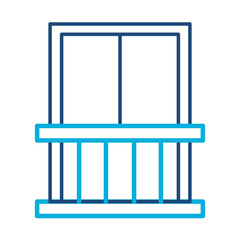 Balcony Icon – Outdoor Space, Representing Fresh Air, Relaxation, and Employee Break Area