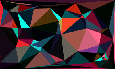 Vibrant Polygon Background Collection: Abstract Geometric Patterns in Bold and Pastel Hues