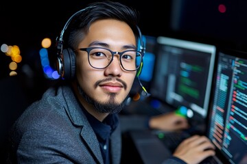 Network administrator troubleshooting a connection issue on a laptop, showing practical skills in tech