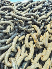 Closeup  for chain  and manacle 