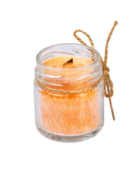 Organic white scented soy candles