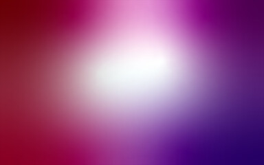 The image shows a smooth gradient of colors, transitioning from red on the left, blending into purple and blue on the right, with a soft white light area in the center. 