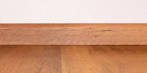 Wooden texture background and wall with copy space for mockup template.