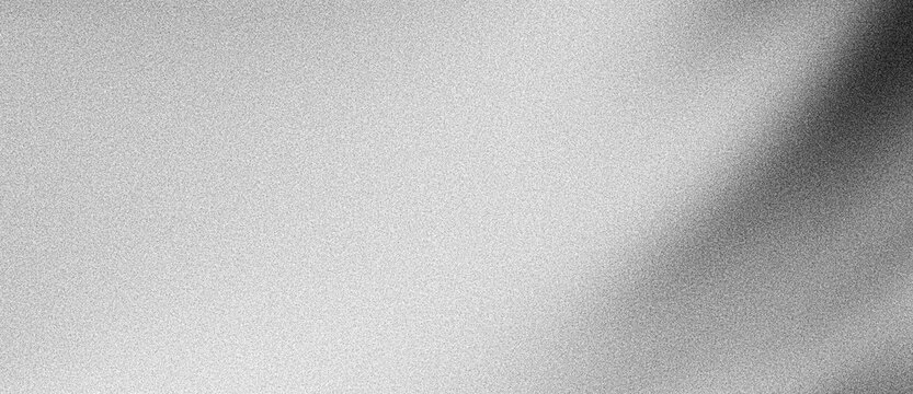 Grainy gradient background, grayscale black white monochrome abstract noise texture grey banner poster backdrop design