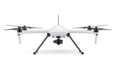 Drone isolated on white background