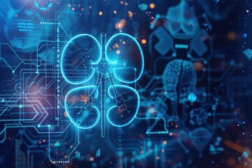 kidney testing results on digital interface