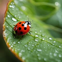 ladybug on leaf
