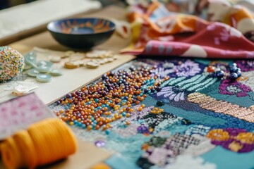 Women's Day Craft Workshop Table