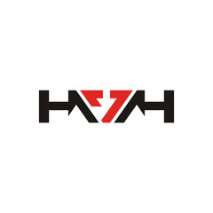 HVH Arrow Simple logo vector design template.