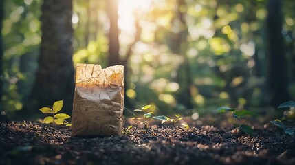 Biodegradable Rice Husk Packaging Merging with the Forest Floor in Sustainable Life Cycle