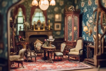Victorian Miniature Dollhouse Delight