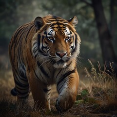 tiger on the rock