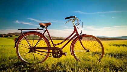 Obraz premium bicycle on the field