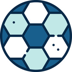 soccer ball on blue