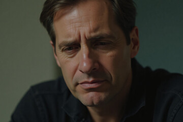 Obraz premium portrait of a man in deep thoughts