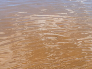 The water surface of the Amazon is very suitable as a background image.